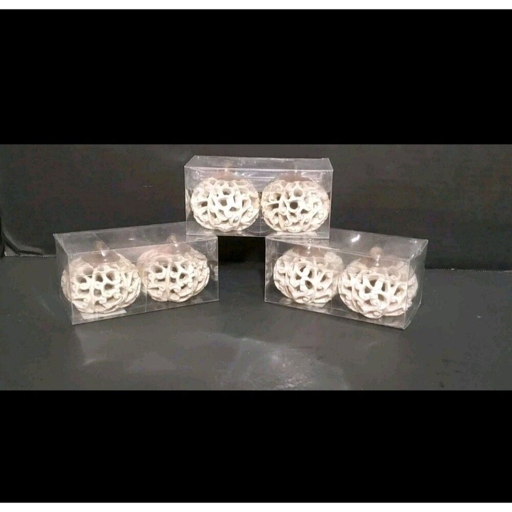 Distressed Swirl Mini Cream Pumpkin Scroll Cutouts Shelf Sitter Hobby Lobby 3 Pk